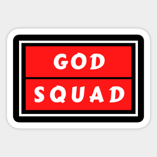 God Squad | Christian Typography Sticker